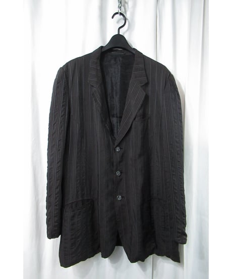 97ss yohji yamamoto pour homme vintage ストライプデザインジャケット（HU-J11-213）