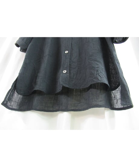 Y's yohji yamamoto シンプル シワ加工5分袖シャツ YX-B10-317