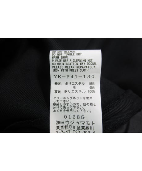 Y’s yohji yamamoto TAKESI KOSAKA 2タックワイドパンツ YK-P41-130
