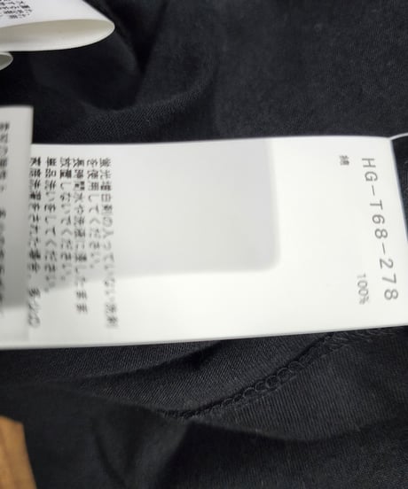2022ss yohji yamamoto pour homme 黒 花柄プリントカットソー （HG-T68-278)