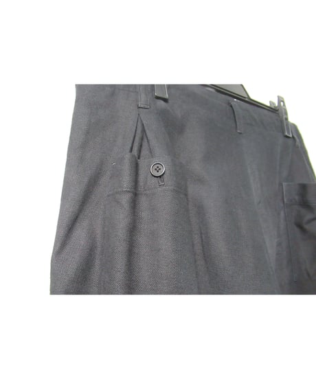17ss yohji yamamoto POUR HOMME タック入り ワイドデザインパンツ（HD-P20-017）