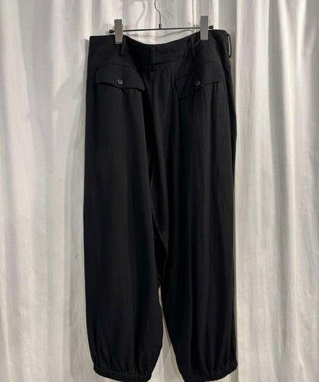 2017ss yohji yamamoto pour homme 黒 デザインパンツ （HD-P70-213)