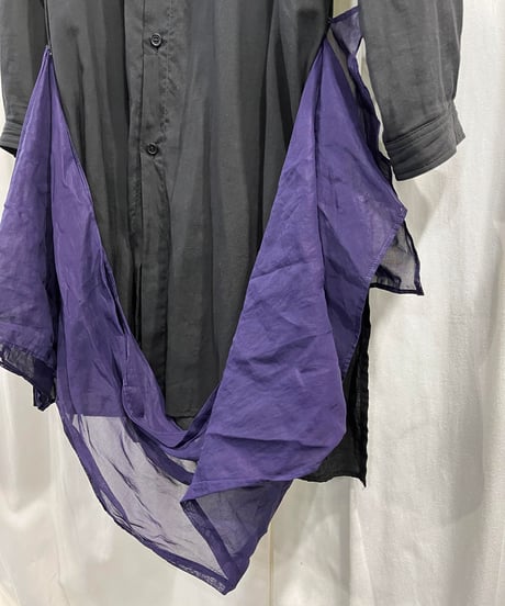 2019SS yohji yamamoto pour homme デザインブラウス（HH-B43-814）
