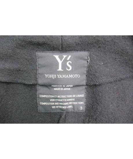 Y’s yohji yamamoto ボタンレスデザインジャケット YJ-T22-856