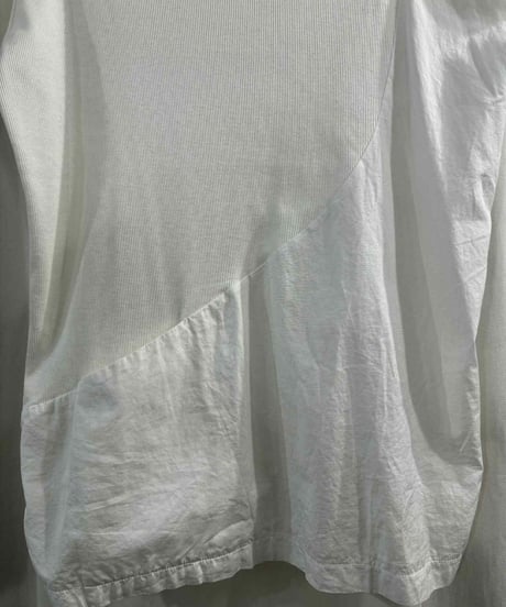 2007SS yohji yamamoto pour homme 切替半袖Tシャツ（HT-T21-844）