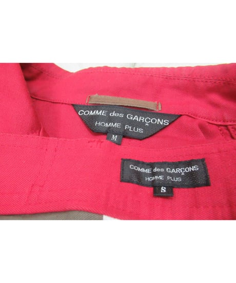 AD1998 COMME des GARCONS HOMME PLUS 赤 インサイドアウト セットアップ PJ-04014M