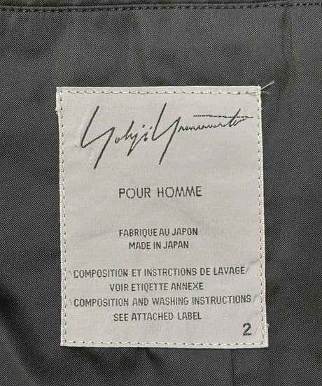 2002AW yohji yamamoto pour homme ジップジャケット（HM-J48-108）