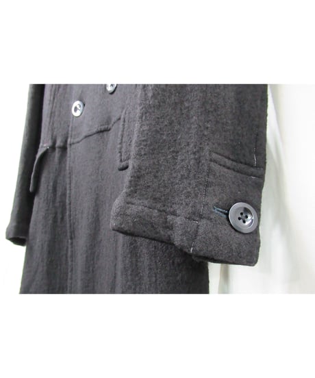 07aw yohji yamamoto pour homme スタンドカラー ダブル ロングジャケット（HX-J67-137）