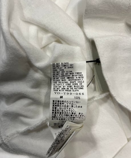 Y's yohji yamamoto ワンポイントロゴ入りTシャツ（YD-T99-066）