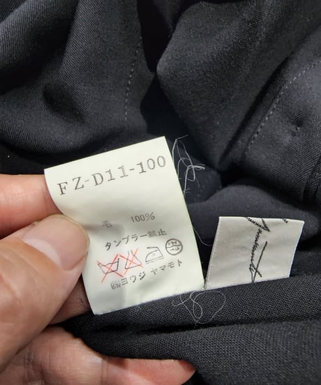 1992ss yohji yamamoto femme M's collection vintage 黒 デザインドレス  (FZ-D11-100-2)