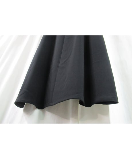 yohji yamamoto +noir パイピングポケットデザイン シンプルフレアスカート（NZ-S01-102）