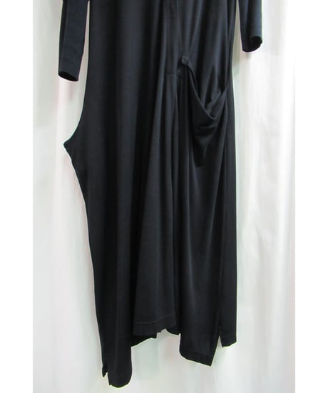 Y's yohji yamamoto 袖リブデザインカットソーワンピース YM-T34-060