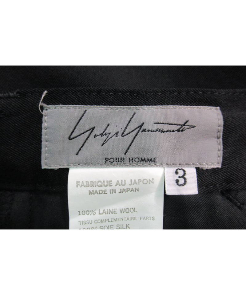 yohji yamamoto pour homme ポケットデザインテーパードパンツ