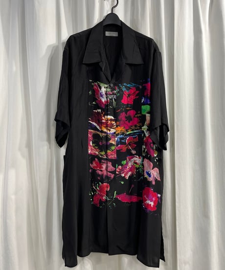 2022SS yohji yamamot pour homme 半袖ロングブラウス（HG-B27-404）