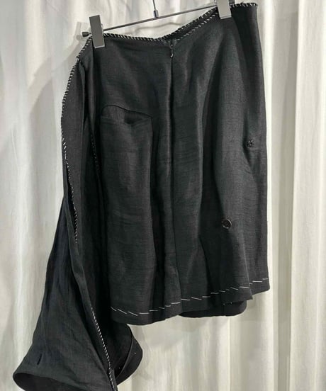 2009SS yohji yamamoto femme 麻スカート（FV-S03-300）
