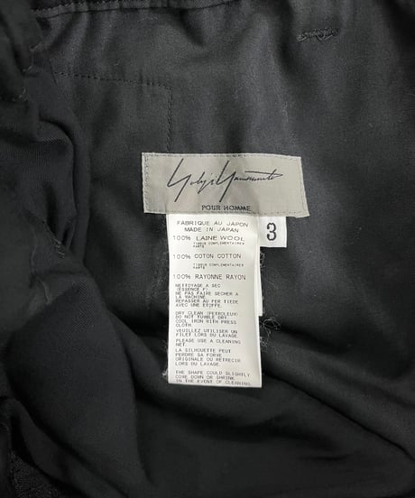 2015AW yohji yamamoto pour homme レイヤードラップパンツ（HY-P07-803）
