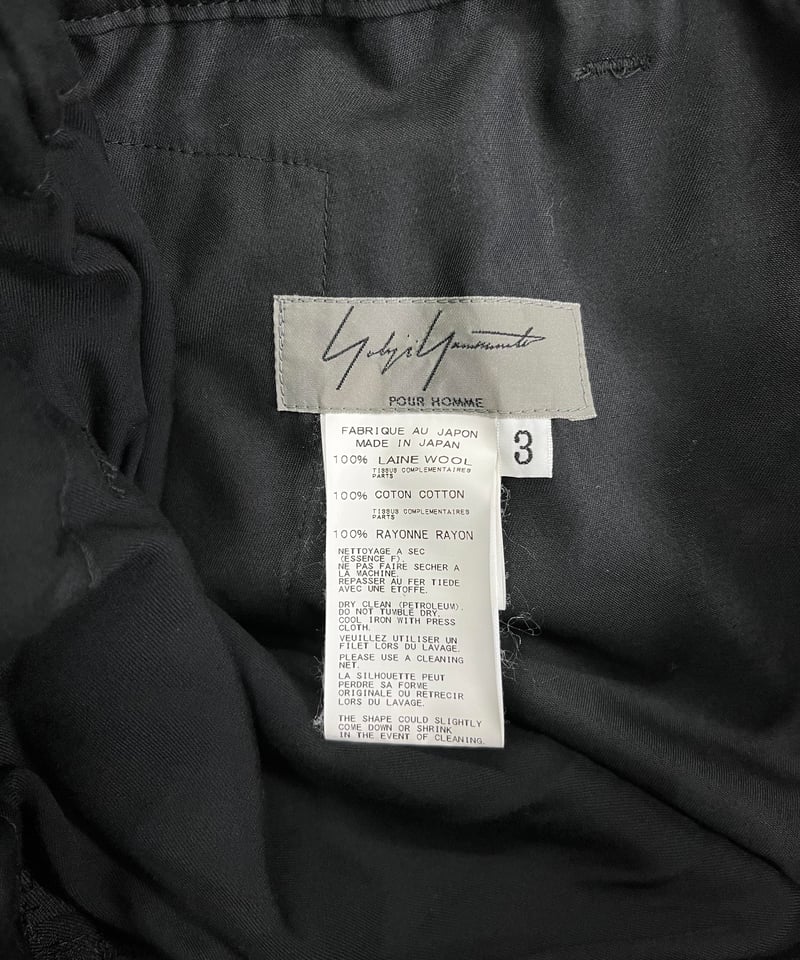 2015AW yohji yamamoto pour homme レイヤードラップパンツ(HY 2015AW yohji yamamoto pour homme レイヤードラップパンツ(HY