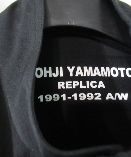 16ss yohji yamamoto pour homme REPLICA 1991-1992AW スタンドカラーシャツジャケット H0-B55-104