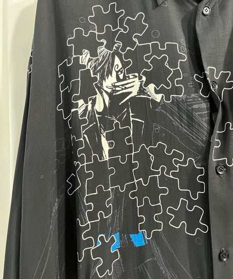 2019AW GroundY yohji yamamoto ワンピースプリントマントブラウス（GC-B21-202）