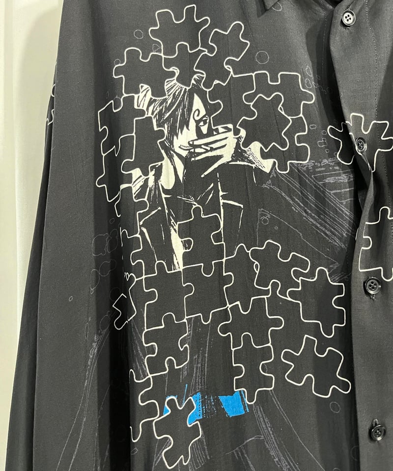 2019AW GroundY yohji yamamoto ワンピースプリントマントブラウス（