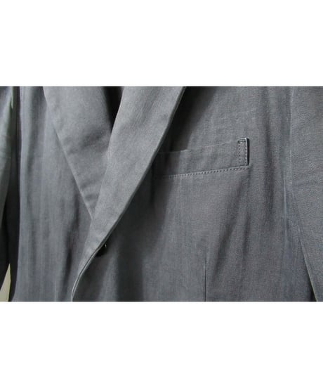 04aw yohji yamamoto pour homme スナップ釦 アシメリーデザイン コットンジャケット（HJ-J06-014）