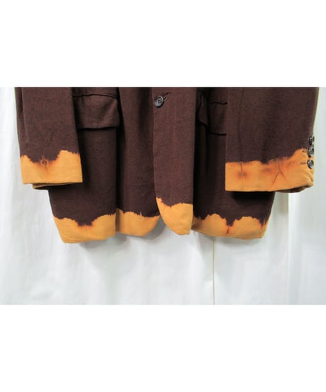 AD1993 COMME des GARCONS HOMME PLUS 脱色期 裾脱色デザインジャケット PJ-04078M