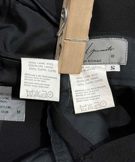 1980's yohji yamamoto pour homme vintage 水牛釦セットアップスーツ（H-S-015xxx）