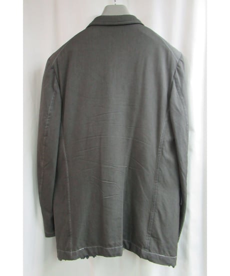 AD1998 COMME des GARCONS HOMME PLUS 製品染め フリルジャケットセットアップ PJ-10035S