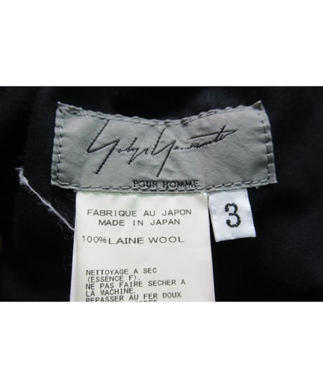 13ss yohji yamamoto pour homme ポケット 切替えデザイン バルーンパンツ（HX-P47-100）
