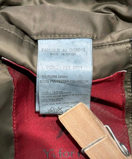 Y's for men 赤タグ yohji yamamoto レザージャケット（MT-J51-701）