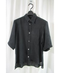 Y's yohji yamamoto シンプル シワ加工5分袖シャツ YX-B10-317