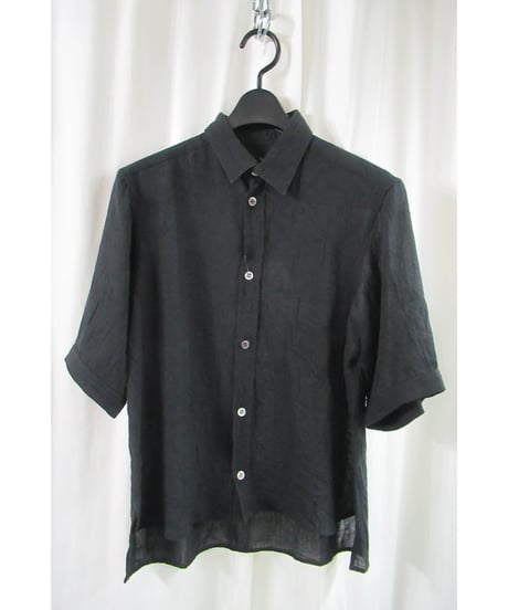 Y's yohji yamamoto シンプル シワ加工5分袖シャツ YX-B10-317