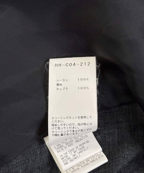 2019SS yohji yamamoto pour homme プリント レーヨンマント（HH-C04-212）