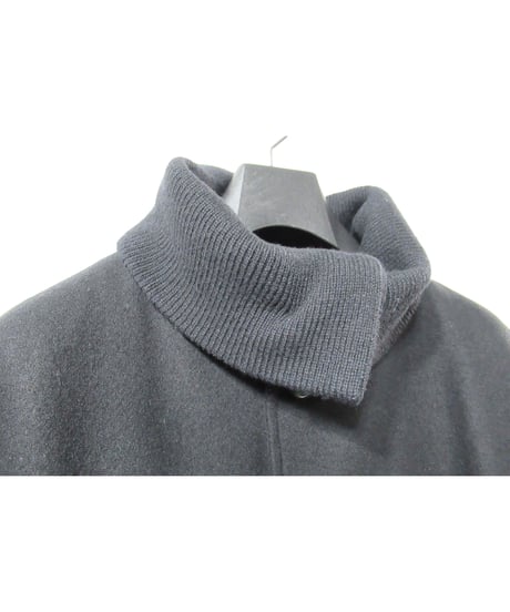 90’s Y’s for men yohji yamamoto pour homme vintage 襟リブニット切替えデザイン ロングコート （MG-C04-119）