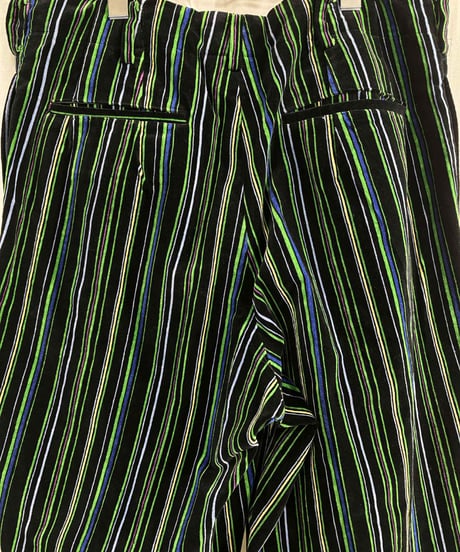 1993AW yohji yamamoto pour homme vintage べっちんストライプワイドパンツ（HP-P05-001）