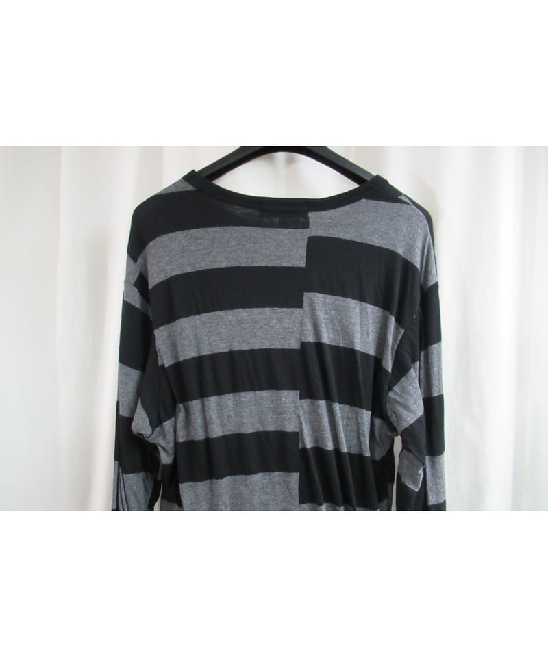 yohji yamamoto POUR HOMME ボーダー カットソー ロンT 中古・古着通販】Yohji Yamamoto pour homme (ヨウジヤマモト