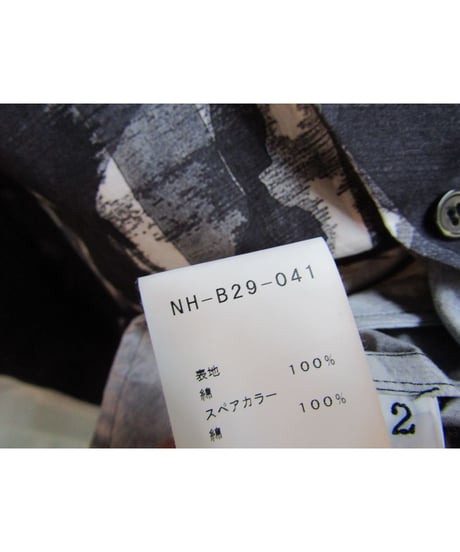 19ss BLACK Scandal yohji yamamoto メッセージロングブラウス NH-B29-041