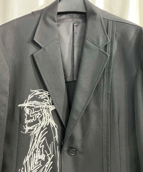 2016SS yohji yamamoto pour homme スカルプリントジャケット（HO-J13-101）