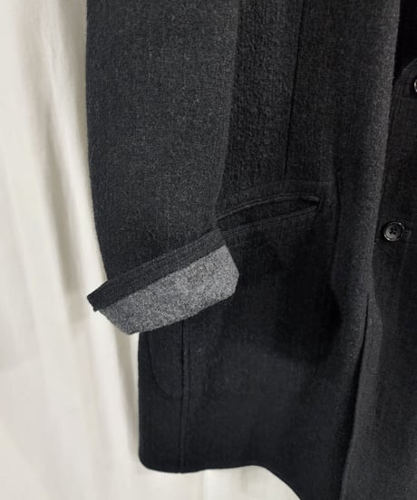 Y's for men  yohji yamamoto チャコールグレー ストライプロングジャケット  (MJ-J06-110)
