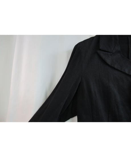 Y's yohji yamamoto 黒 コットンデザイン燕尾ジャケット YE-J01-025