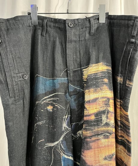 2020SS yohji yamamoto pour homme プリントパンツ（HN-P28-308）