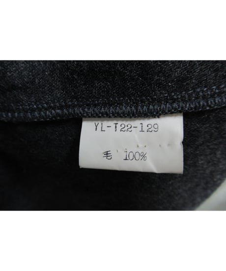 80’s Y's yohji yamamoto vintage グレー フード付きデザインワンピース YL-T22-129