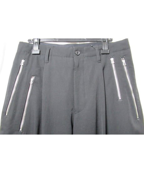 19ss yohji yamamoto pour homme デザインファスナー パンツ（HH-P38-100）