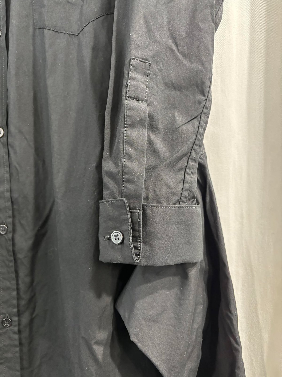 REGULATION Yohji Yamamoto ロングシャツ 23ss REGULATION yohji yamamoto デザインロングシャツ（FS-D51-001