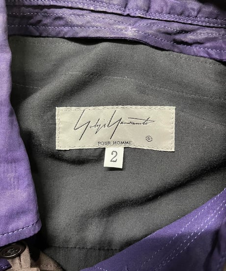 2019SS yohji yamamoto pour homme デザインブラウス（HH-B43-814）