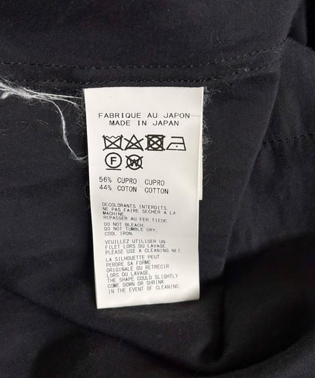 2019AW yohji yamamoto pour homme スタンドカラーロングシャツ（HC-B58-208）