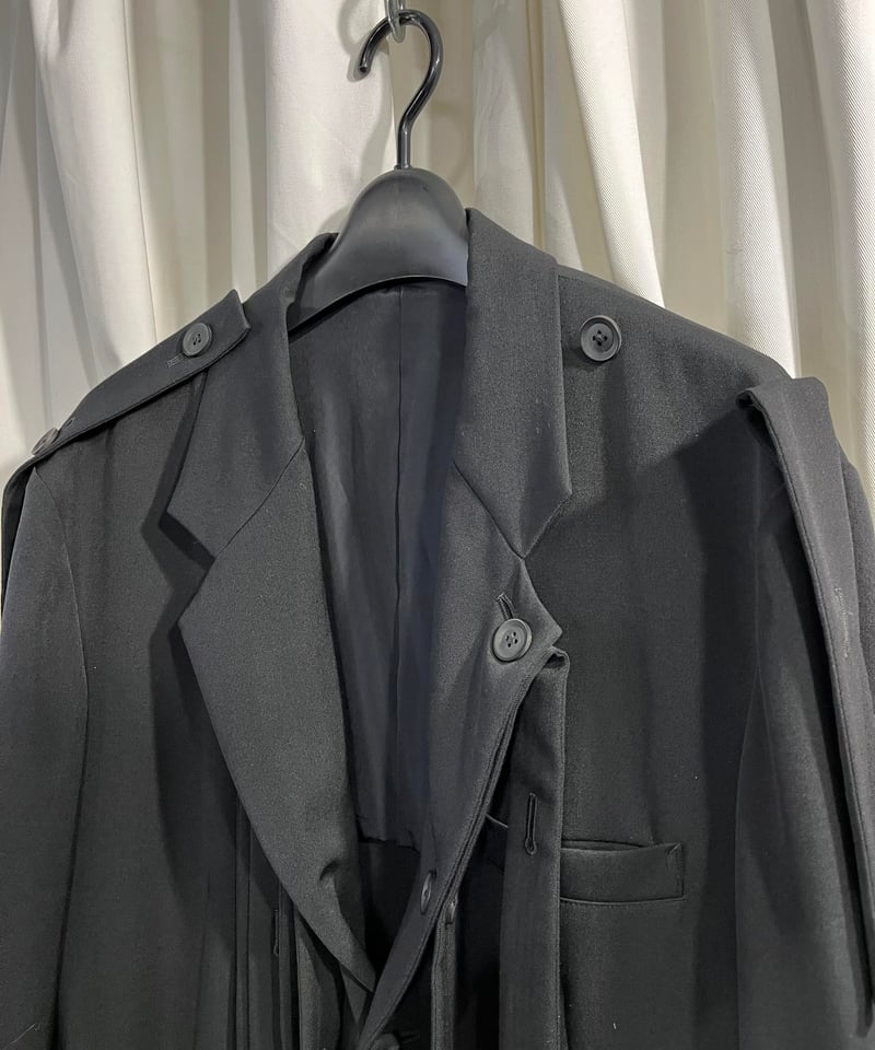 Yohji Yamamoto pour homme 20ss共布テープジャケット 2020ss yohji yamamoto pour homme テープアレンジロングジャケッ