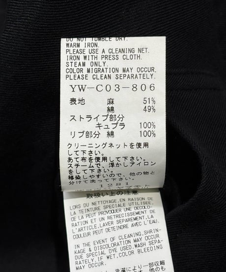 Y's yohji yamamoto テーラ－ドドッキングコート（YW-C03-806）