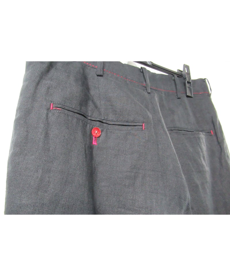 05ss yohji yamamoto pour homme 赤ボタン ステッチデザイン 05ss yohji yamamoto pour homme 赤ボタン ステッチデザイン