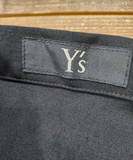 Y's yohji yamamoto 黒 切替えサルエルパンツ （YS-P08-100）